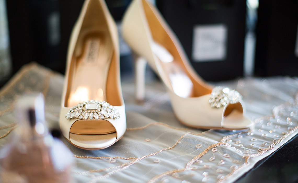 Candices Bridal Shoes before the wedding festivities